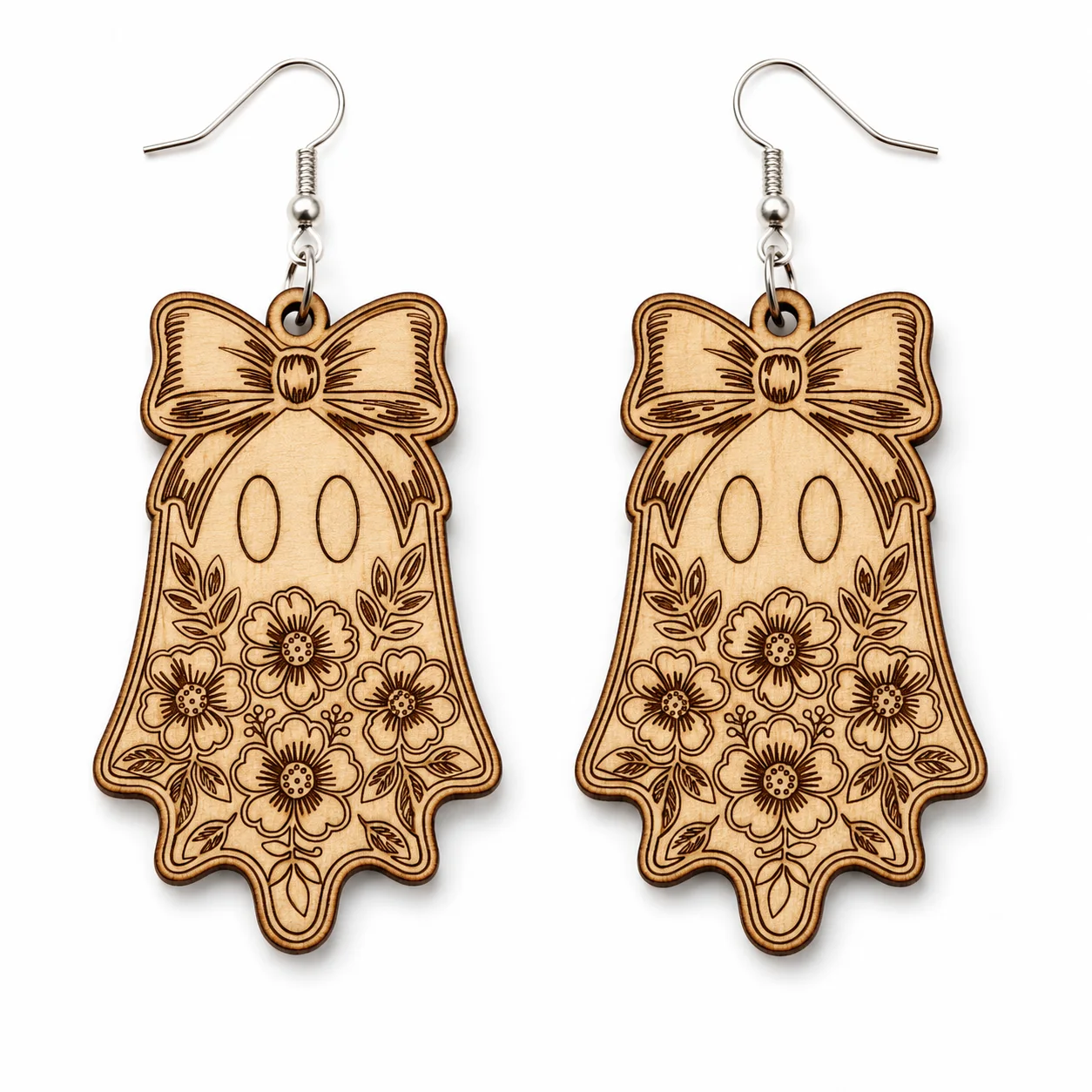 Halloween ghost earrings additional view 1
